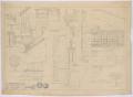 Thumbnail image of item number 2 in: 'Baptist Church, Sterling City, Texas: Elevation and Details'.