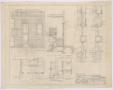 Thumbnail image of item number 1 in: 'First Baptist Church Addition, Rule, Texas: Entrance and Elevation Details'.