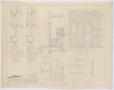 Thumbnail image of item number 2 in: 'First Baptist Church Addition, Rule, Texas: Entrance and Elevation Details'.