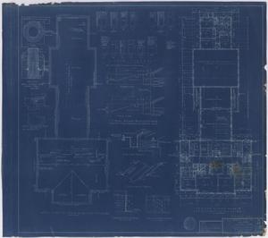 Primary view of object titled 'Hendrick Home for Children, Abilene, Texas: Administration Building Second Floor and Roof Plan [Proof]'.