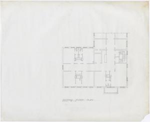 Primary view of object titled 'Hamilton Hospital Additions, Olney, Texas: Second Floor Layout'.