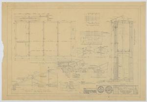 Primary view of object titled 'Hendrick Home for Children Garage, Abilene, Texas: Second Floor Framing Plan and Roof Details'.