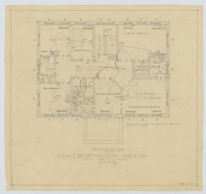Primary view of object titled 'Sanitarium Building, Lamesa, Texas: Second Floor Plan'.