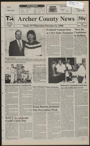 Archer County News (Archer City, Tex.), No. 41, Ed. 1 Thursday, October 8, 1998
