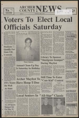 Archer County News (Archer City, Tex.), No. 18, Ed. 1 Thursday, April 30, 1992