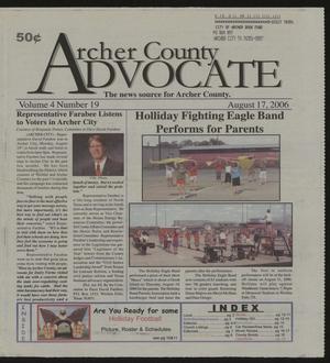 Archer County Advocate (Holliday, Tex.), Vol. 4, No. 19, Ed. 1 Thursday, August 17, 2006