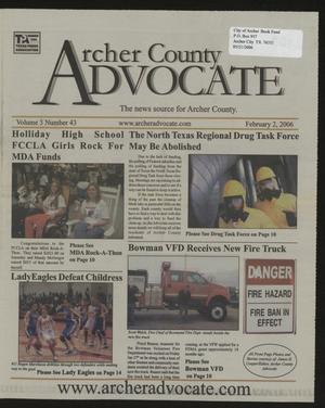 Archer County Advocate (Holliday, Tex.), Vol. 3, No. 43, Ed. 1 Thursday, February 2, 2006