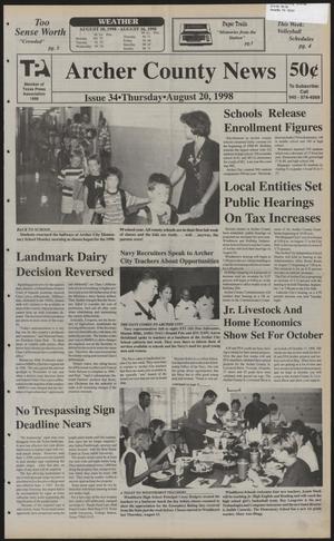 Archer County News (Archer City, Tex.), No. 34, Ed. 1 Thursday, August 20, 1998