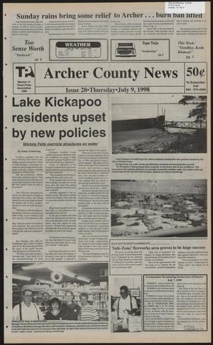 Primary view of object titled 'Archer County News (Archer City, Tex.), No. 28, Ed. 1 Thursday, July 9, 1998'.