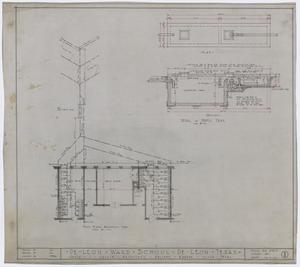 Primary view of object titled 'De Leon Ward School, De Leon, Texas: Mechanical Plan, First Floor'.