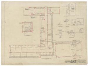 Primary view of object titled 'School Buildings, Eldorado, Texas: High School Floor Plan'.
