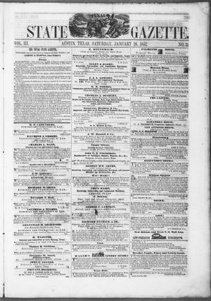 Texas State Gazette. (Austin, Tex.), Vol. 3, No. 21, Ed. 1, Saturday, January 10, 1852