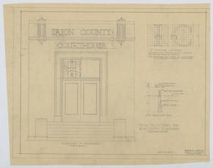 Irion County Courthouse: Elevation of Entrance, Building Front