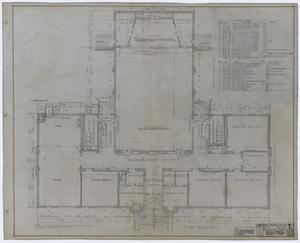 Primary view of object titled 'Eastland High School, Eastland, Texas: First Floor Plan'.