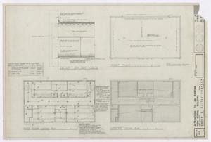 High School Building Alterations, Fort Stockton, Texas: Roof Plan, Third Floor Lighting Plan, and Ceiling Plan [Proof]