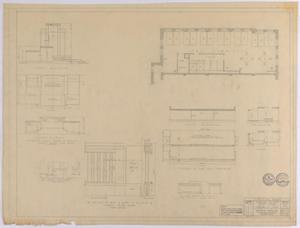 Primary view of object titled 'Sterling County Courthouse: Elevation and Layouts'.
