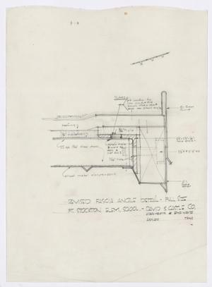 Primary view of object titled 'Elementary School Building, Fort Stockton, Texas: Revised Fascia Angle Detail'.