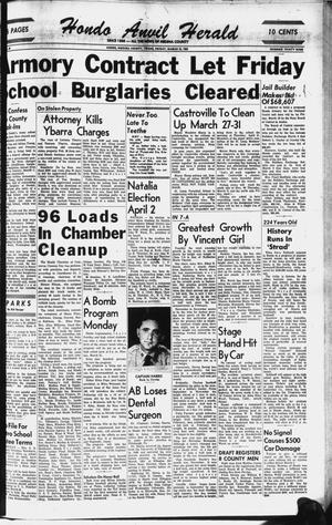 Hondo Anvil Herald (Hondo, Tex.), Vol. 69, No. 39, Ed. 1 Friday, March 18, 1955