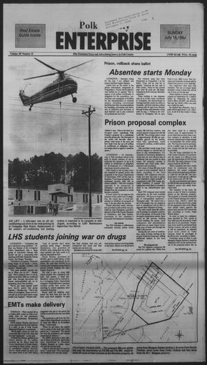 Primary view of object titled 'Polk County Enterprise (Livingston, Tex.), Vol. 107, No. 57, Ed. 1 Sunday, July 16, 1989'.