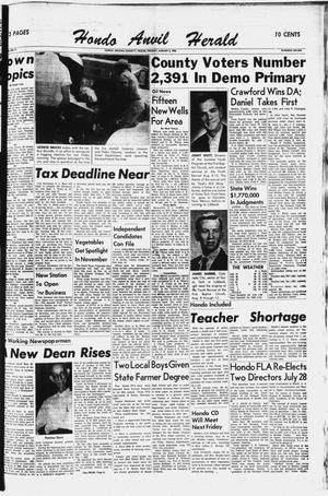 Hondo Anvil Herald (Hondo, Tex.), Vol. 71, No. 7, Ed. 1 Friday, August 3, 1956