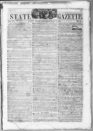 Texas State Gazette. (Austin, Tex.), Vol. 4, No. 46, Ed. 1, Saturday, July 2, 1853