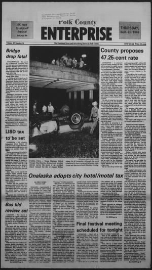 Polk County Enterprise (Livingston, Tex.), Vol. 107, No. 76, Ed. 1 Thursday, September 21, 1989
