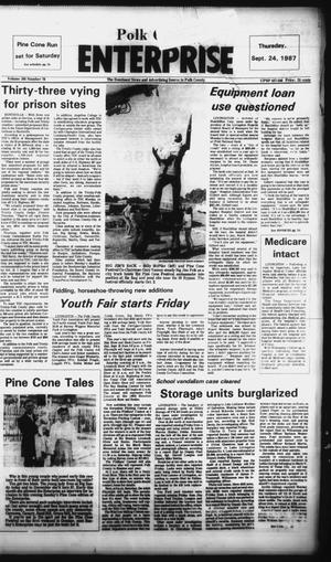 Polk County Enterprise (Livingston, Tex.), Vol. 105, No. 76, Ed. 1 Thursday, September 24, 1987