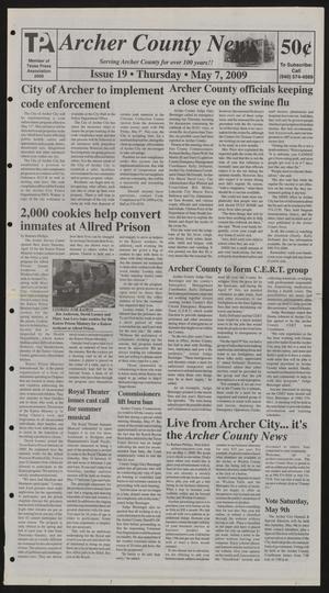 Archer County News (Archer City, Tex.), No. 19, Ed. 1 Thursday, May 7, 2009