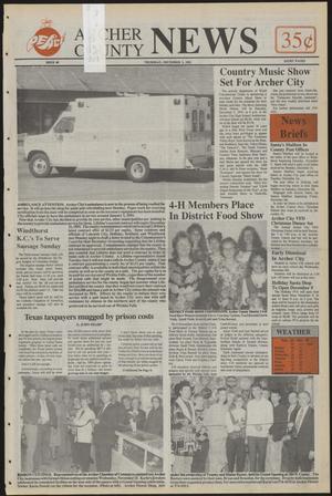 Archer County News (Archer City, Tex.), No. 49, Ed. 1 Thursday, December 3, 1992