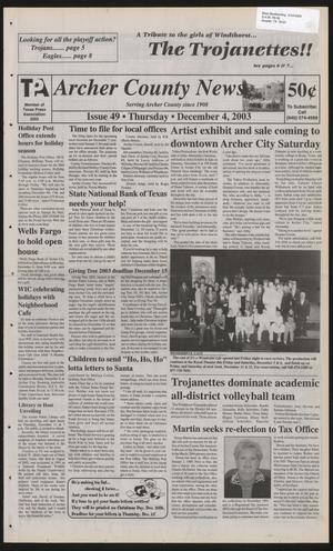 Archer County News (Archer City, Tex.), No. 49, Ed. 1 Thursday, December 4, 2003