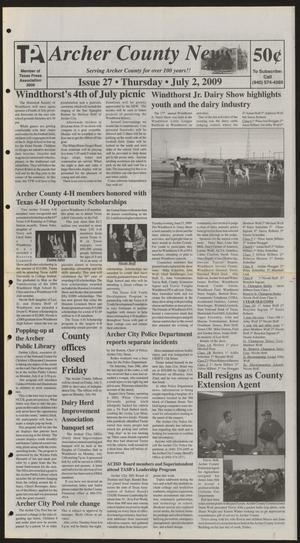 Archer County News (Archer City, Tex.), No. 27, Ed. 1 Thursday, July 2, 2009