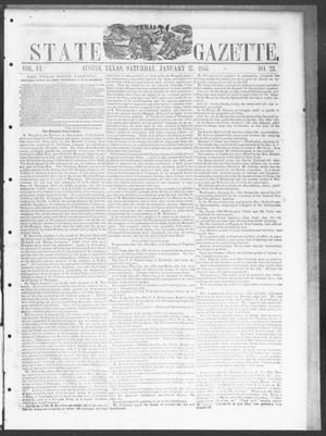 Texas State Gazette. (Austin, Tex.), Vol. 6, No. 23, Ed. 1, Saturday, January 27, 1855