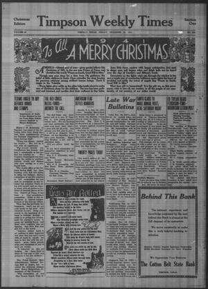 Timpson Weekly Times (Timpson, Tex.), Vol. 40, No. 253, Ed. 1 Friday, December 19, 1941