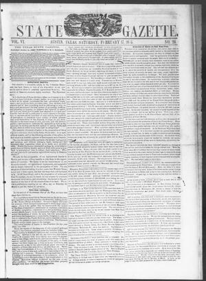 Texas State Gazette. (Austin, Tex.), Vol. 6, No. 26, Ed. 1, Saturday, February 17, 1855