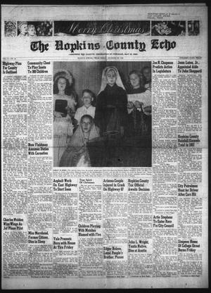 The Hopkins County Echo (Sulphur Springs, Tex.), Vol. 54, No. 306, Ed. 1 Friday, December 26, 1952