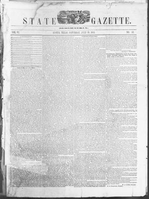 Texas State Gazette. (Austin, Tex.), Vol. 6, No. 52, Ed. 1, Saturday, July 28, 1855