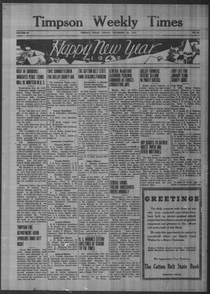 Timpson Weekly Times (Timpson, Tex.), Vol. 56, No. 52, Ed. 1 Friday, December 26, 1941