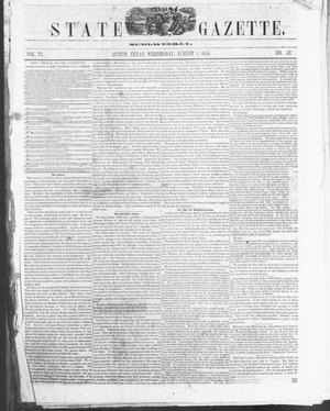 Texas State Gazette. (Austin, Tex.), Vol. 6, No. 52, Ed. 1, Wednesday, August 1, 1855