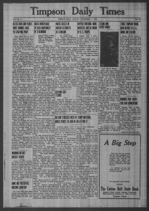 Timpson Daily Times (Timpson, Tex.), Vol. 41, No. 177, Ed. 1 Monday, September 7, 1942