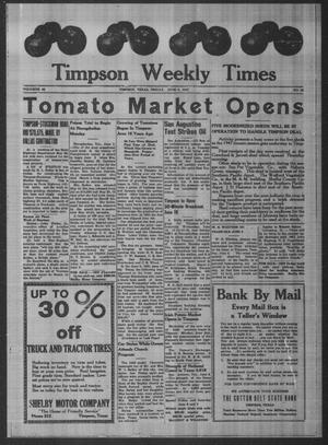 Timpson Weekly Times (Timpson, Tex.), Vol. 62, No. 23, Ed. 1 Friday, June 6, 1947