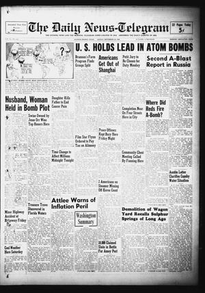 The Daily News-Telegram (Sulphur Springs, Tex.), Vol. 51, No. 228, Ed. 1 Sunday, September 25, 1949