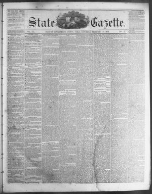 Primary view of object titled 'State Gazette. (Austin, Tex.), Vol. 7, No. 27, Ed. 1, Saturday, February 23, 1856'.
