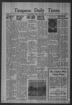 Timpson Daily Times (Timpson, Tex.), Vol. 42, No. 234, Ed. 1 Saturday, November 20, 1943
