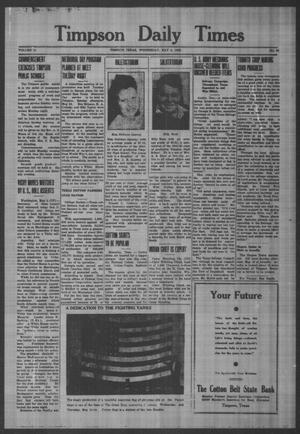 Timpson Daily Times (Timpson, Tex.), Vol. 41, No. 90, Ed. 1 Wednesday, May 6, 1942