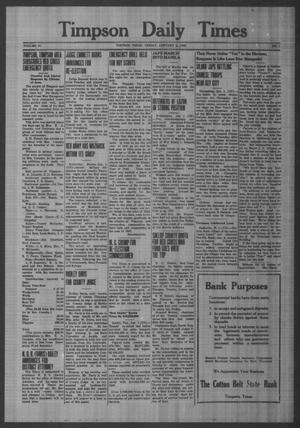 Timpson Daily Times (Timpson, Tex.), Vol. 41, No. 1, Ed. 1 Friday, January 2, 1942