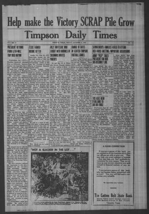 Timpson Daily Times (Timpson, Tex.), Vol. 41, No. 195, Ed. 1 Friday, October 2, 1942