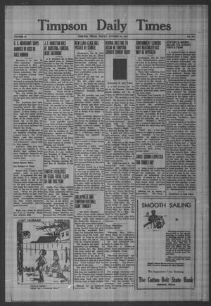 Timpson Daily Times (Timpson, Tex.), Vol. 40, No. 211, Ed. 1 Friday, October 24, 1941