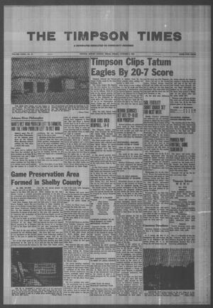 The Timpson Times (Timpson, Tex.), Vol. 79, No. 41, Ed. 1 Friday, October 9, 1964
