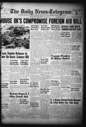 The Daily News-Telegram (Sulphur Springs, Tex.), Vol. 51, No. 89, Ed. 1 Thursday, April 14, 1949