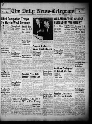 The Daily News-Telegram (Sulphur Springs, Tex.), Vol. 51, No. 270, Ed. 1 Monday, November 14, 1949
